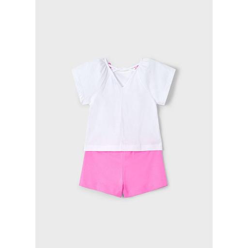 Conjunto playero niña MAYORAL "sol" short fucsia 3213 [1]