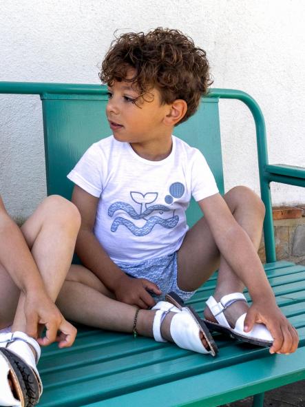 Conjunto corto de pololo bebe niño CALAMARO modelo 11292 Sikar