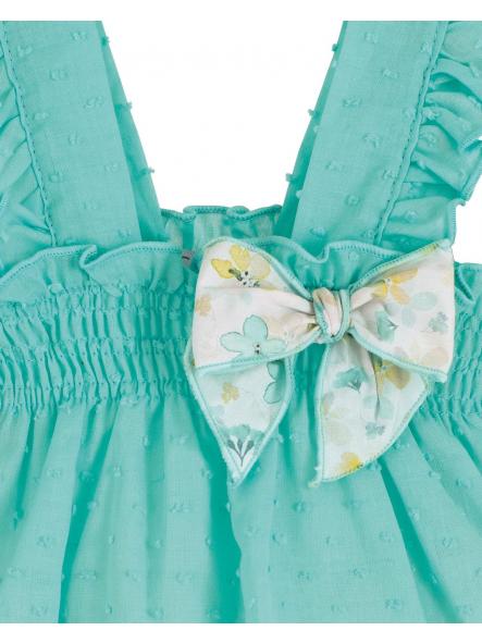 Conjunto pololo Kara para bebe niña CALAMARO estampado tuquesa [1]