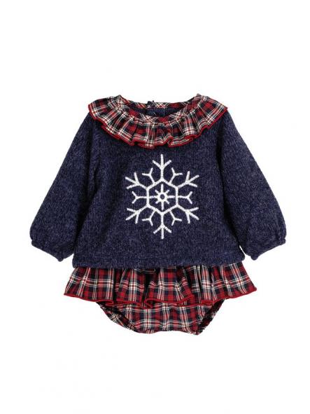 Conjunto pololo de bebe niña CALAMARO monzon navidad 11239