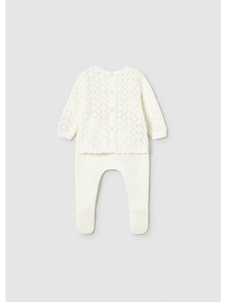Conjunto de primera puesta unisex MAYORAL tricot crudo 26-01594-011 [1]