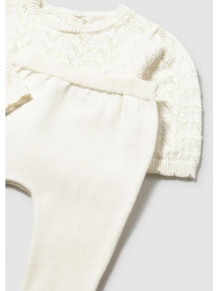 Conjunto de primera puesta unisex MAYORAL tricot crudo 26-01594-011 [2]