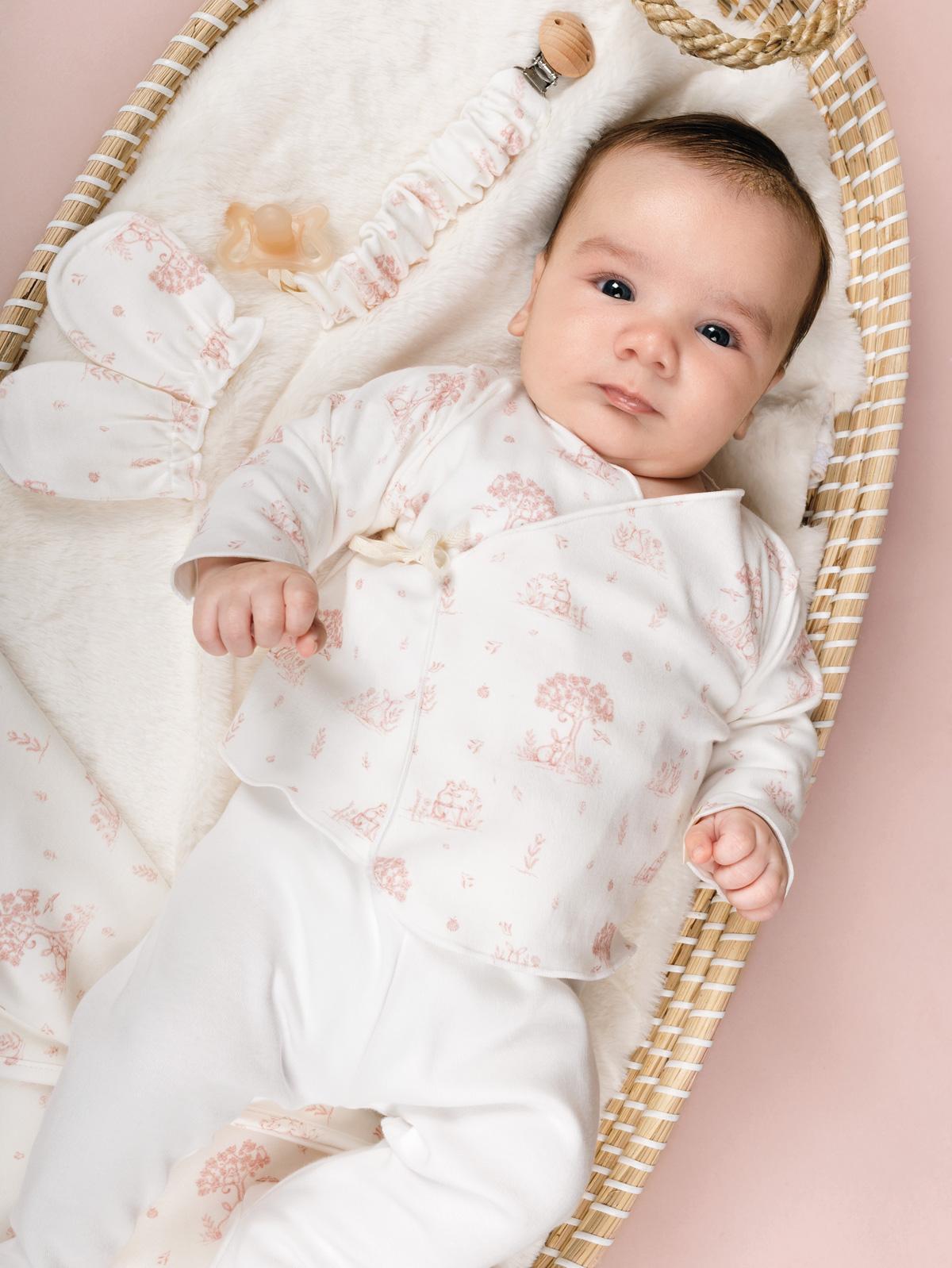 Set nacimiento bebe niño primera puesta CALAMARO rosa 72530