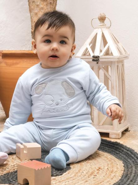 Conjunto de primera puesta niño CALAMARO perrito rosa 11355 [0]
