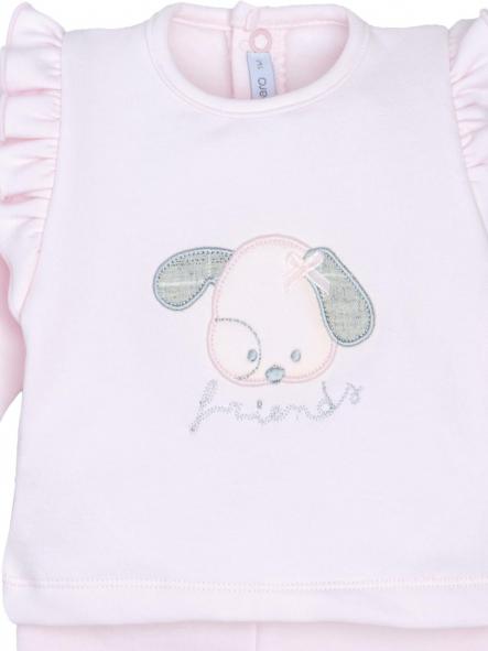Conjunto de primera puesta niña CALAMARO perrito rosa 11354 [1]