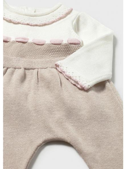 Conjunto de primera puesta unisex MAYORAL tricot topo 26-01594-012 [2]