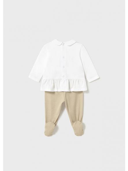 Conjunto primera puesta niña MAYORAL newborn beige 1586 [1]