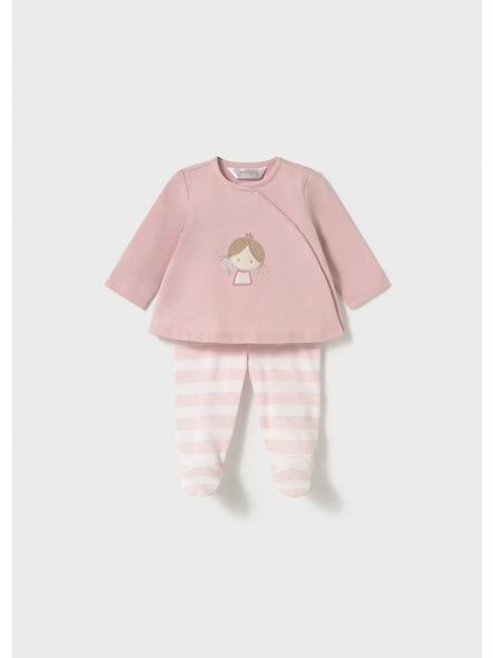 Conjunto primera puesta niña MAYORAL newborn rosa 1588