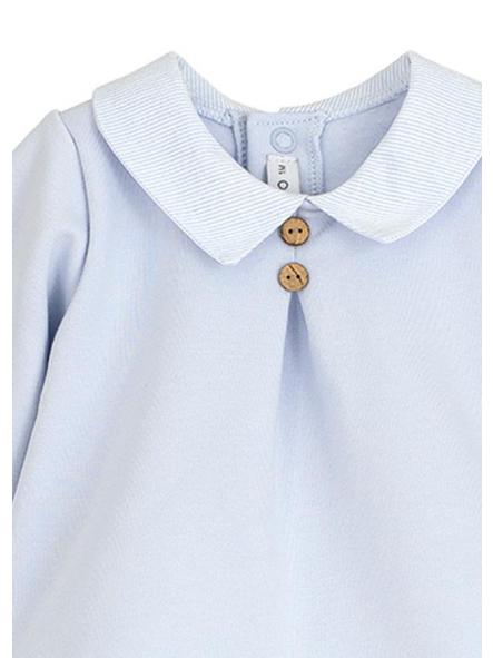 Conjunto de primera puesta niño CALAMARO de polaina de algodón celeste 11171 [1]