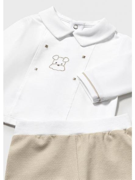 Conjunto primera puesta niño MAYORAL newborn beige 1558 [2]