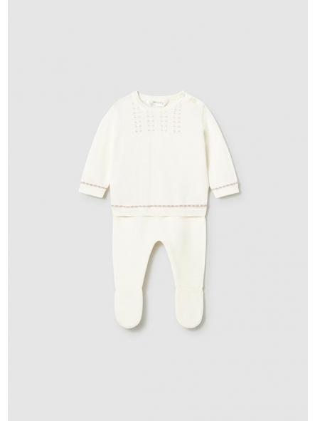 Conjunto de primera puesta unisex MAYORAL Newborn tricot crudo 26-01502-071 [0]