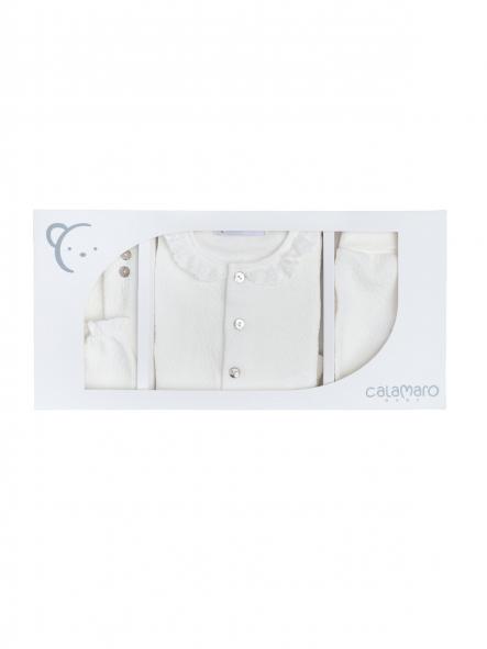Set nacimiento bebe unisex primera puesta CALAMARO crudo 72527 [3]