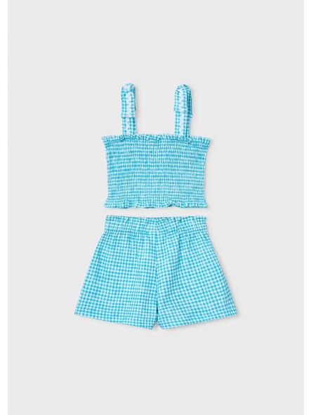 Conjunto short de niña MAYORAL cuadros vichy 26-03232-080 [1]