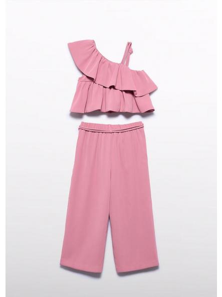 Conjunto de adolescente pantalón largo ABEL Y LULA crepe orquidia 26-05283-026 [2]