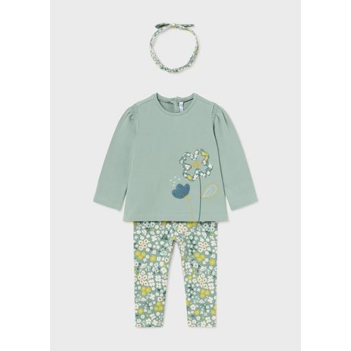 Cojunto de bebe niña MAYORAL de leggings con diadema 14-02711-078