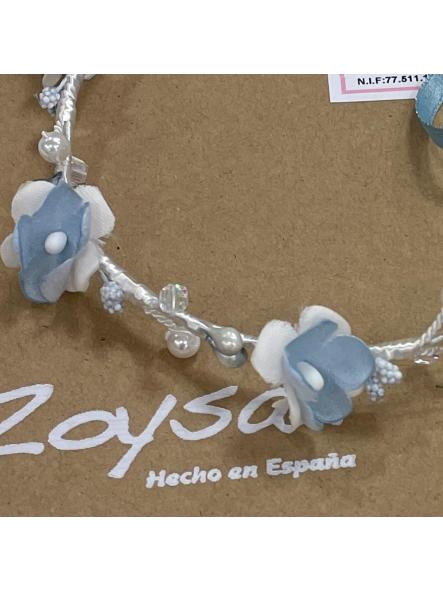 Corona flores para Comunión y Ceremonia ZOYSAN azul 20291 [1]