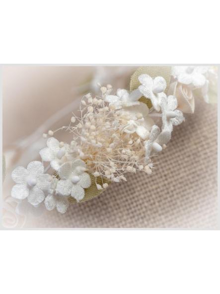 Corona flores para Comunión y Ceremonia ZOYSAN blanca 20340 [1]