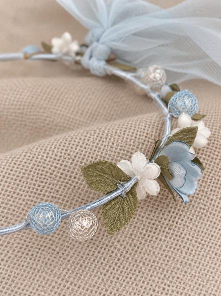 Corona flores para Comunión y Ceremonia ZOYSAN azul  20351 [6]