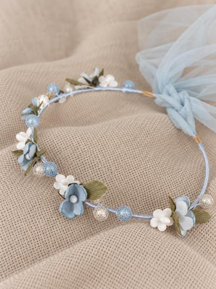 Corona flores para Comunión y Ceremonia ZOYSAN azul  20351 [7]