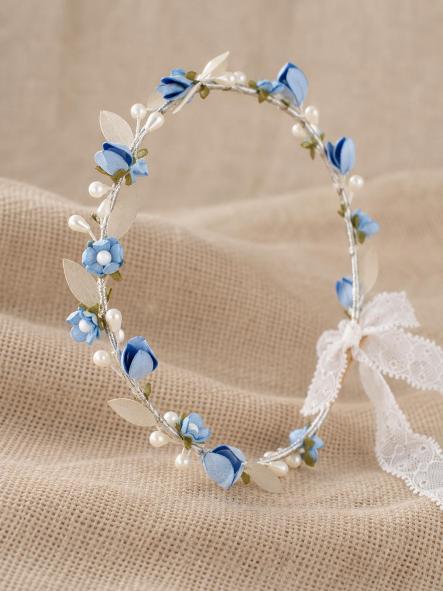 Corona flores para Comunión y Ceremonia ZOYSAN azul 20366 [1]