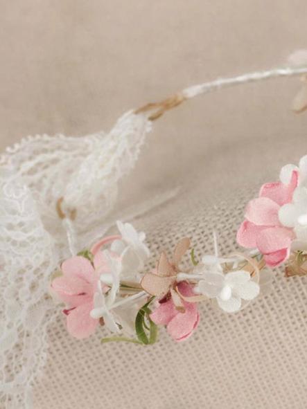 Corona flores para Comunión y Ceremonia ZOYSAN rosa 20365 [1]