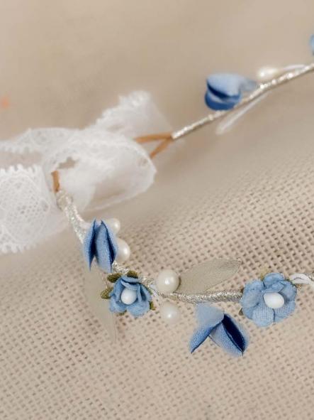 Corona flores para Comunión y Ceremonia ZOYSAN azul 20366 [1]