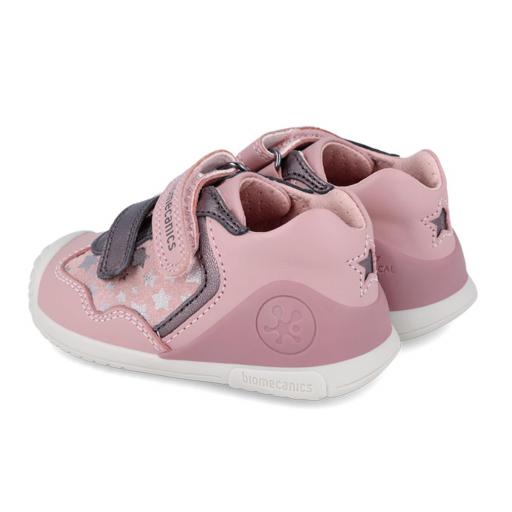 Deportiva  para bebe niña de BIOMECANICS piel rosa estrellas [1]