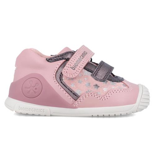 Deportiva  para bebe niña de BIOMECANICS piel rosa estrellas [2]