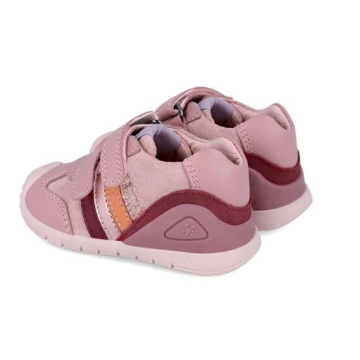 Deportiva para bebe niña de BIOMECANICS piel rosa bandas [1]