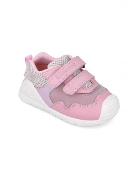 Deportiva para bebe niña de BIOMECANICS piel rosa combinada [2]