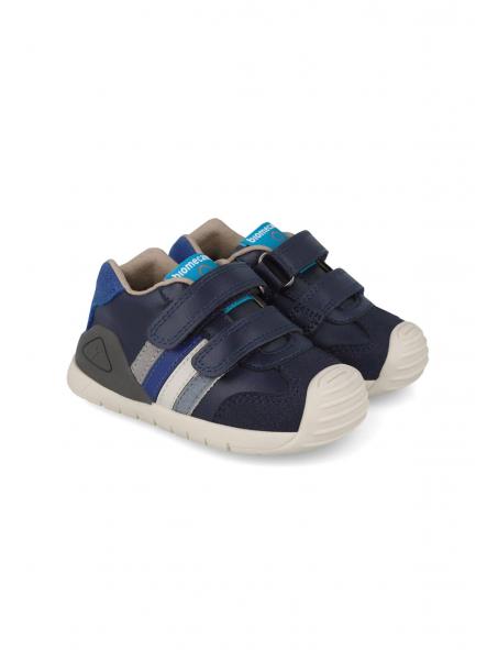 Deportiva para bebe niño de BIOMECANICS piel marino bandas [0]