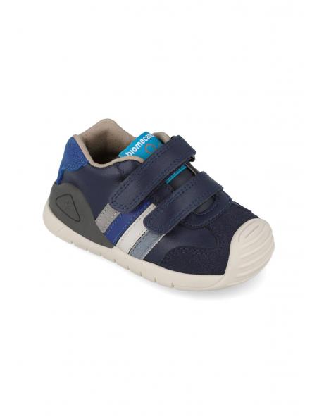 Deportiva para bebe niño de BIOMECANICS piel marino bandas [3]