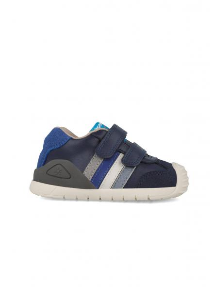 Deportiva para bebe niño de BIOMECANICS piel marino bandas [2]