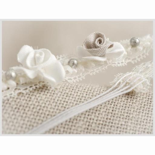 Diadema de flores blancas para bebe niña ZOYSAN modelo 13413 [1]