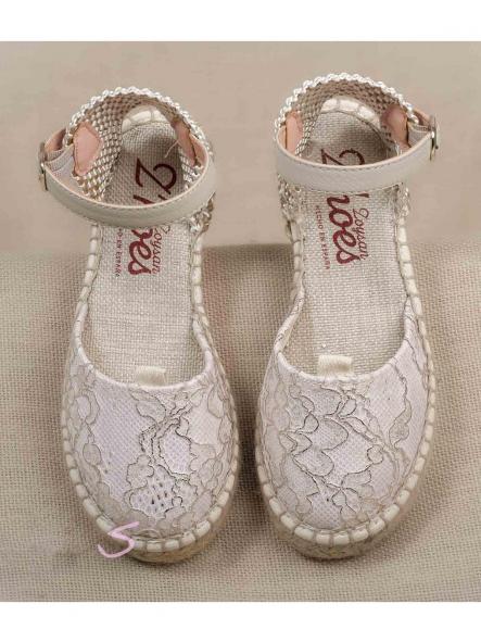 Zapato de Comunión crudo ZOYSAN esparteña labrada [0]