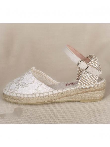 Zapato de Comunión crudo ZOYSAN esparteña labrada [1]