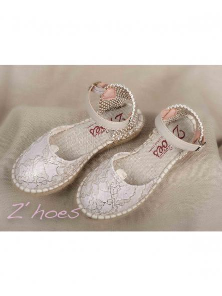 Zapato de Comunión crudo ZOYSAN esparteña labrada [2]