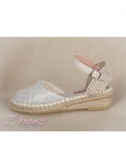 Zapato de Comunión verde agua ZOYSAN esparteña labrada [2]