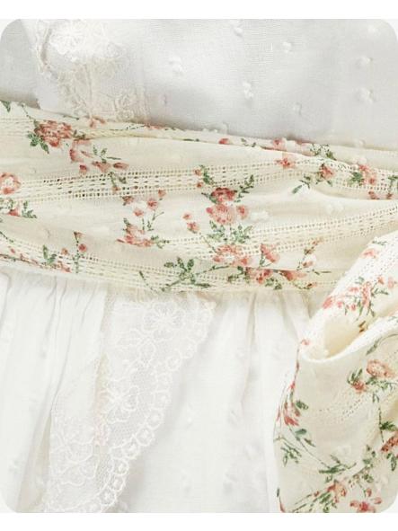 Fajín de para vestido de comunión AMAYA plumeti flores 637051LZ