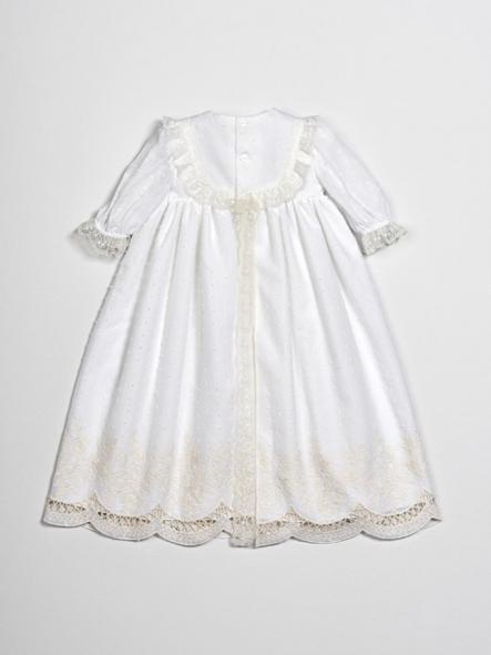 Faldón de bautizo bebe AMAYA plumeti Romantic Roses [1]