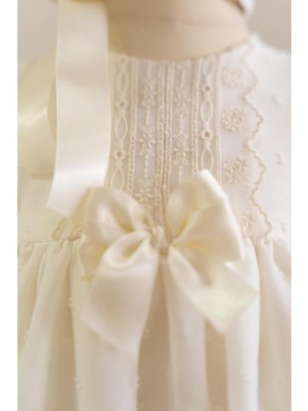 Jesusito bautizo bebe EVA MARTINEZ de plumeti organza 70011BG [1]