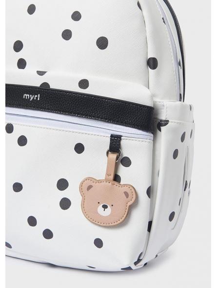 Mochila de bebe MAYORAL estampada topos negros 19282 [3]