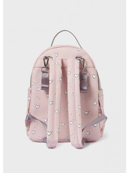 Mochila de bebe MAYORAL estampada corazones rosa 19282 [1]