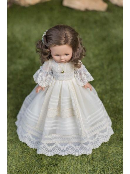 Muñeca de Comunión CARMY, ROSA CLARA Y AIRE MINI