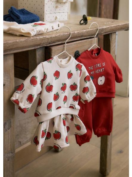 Set de dos conjuntos de bebe niña MAYORAL newborn manzanas 15-02630-044 [1]