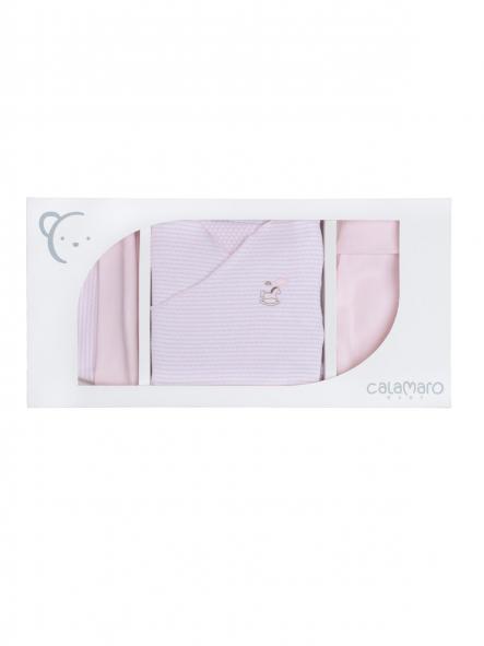 Set nacimiento bebe niña primera puesta CALAMARO rosa 72529 [5]