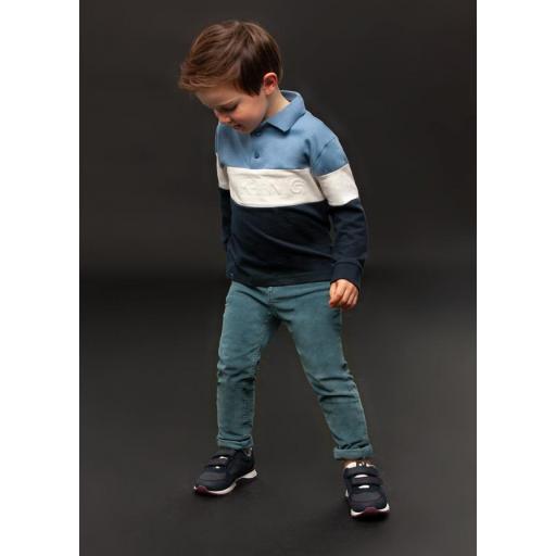 Pantalón largo de niño MAYORAL de pana color azul [1]