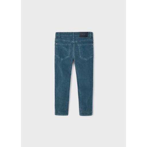 Pantalón largo de niño MAYORAL de pana color azul [2]