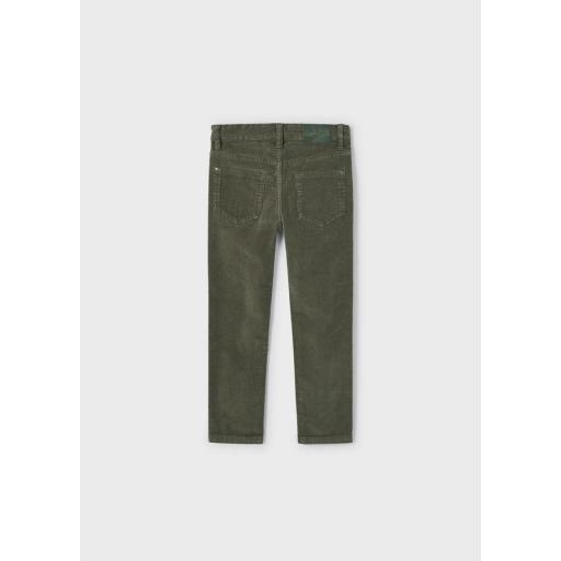 Pantalón largo de niño MAYORAL de pana color verde [1]
