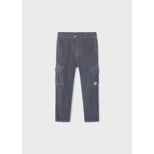 Pantalon de pana niño MAYORAL gris 14-04535-023